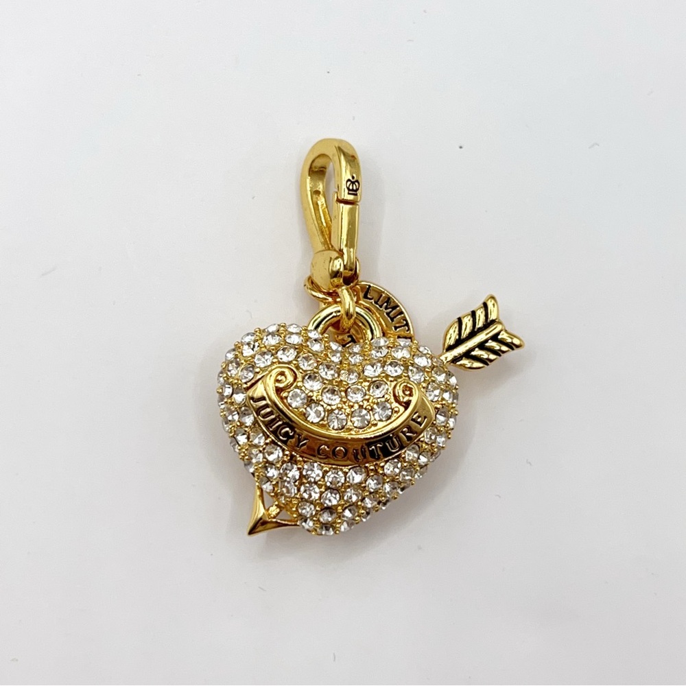 Juicy Couture gold heart locket charm